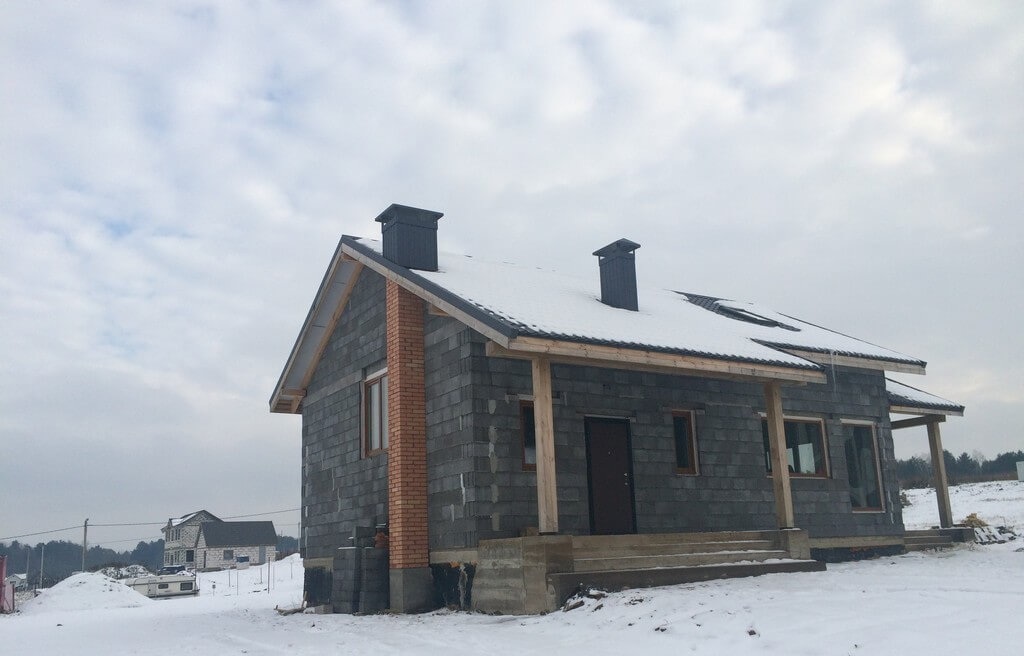 Дом из керамзитбетонных блоков