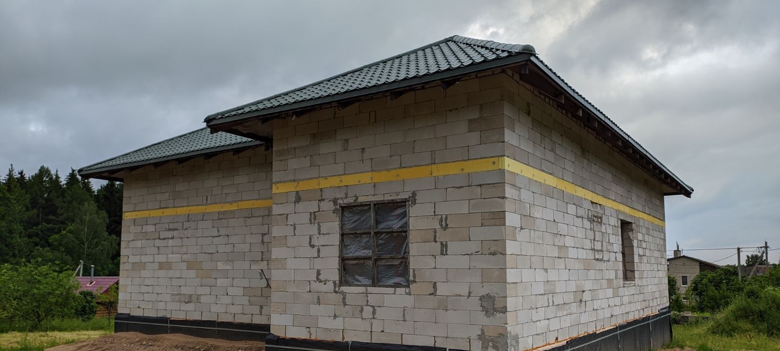 Дом из керамзитбетонных блоков