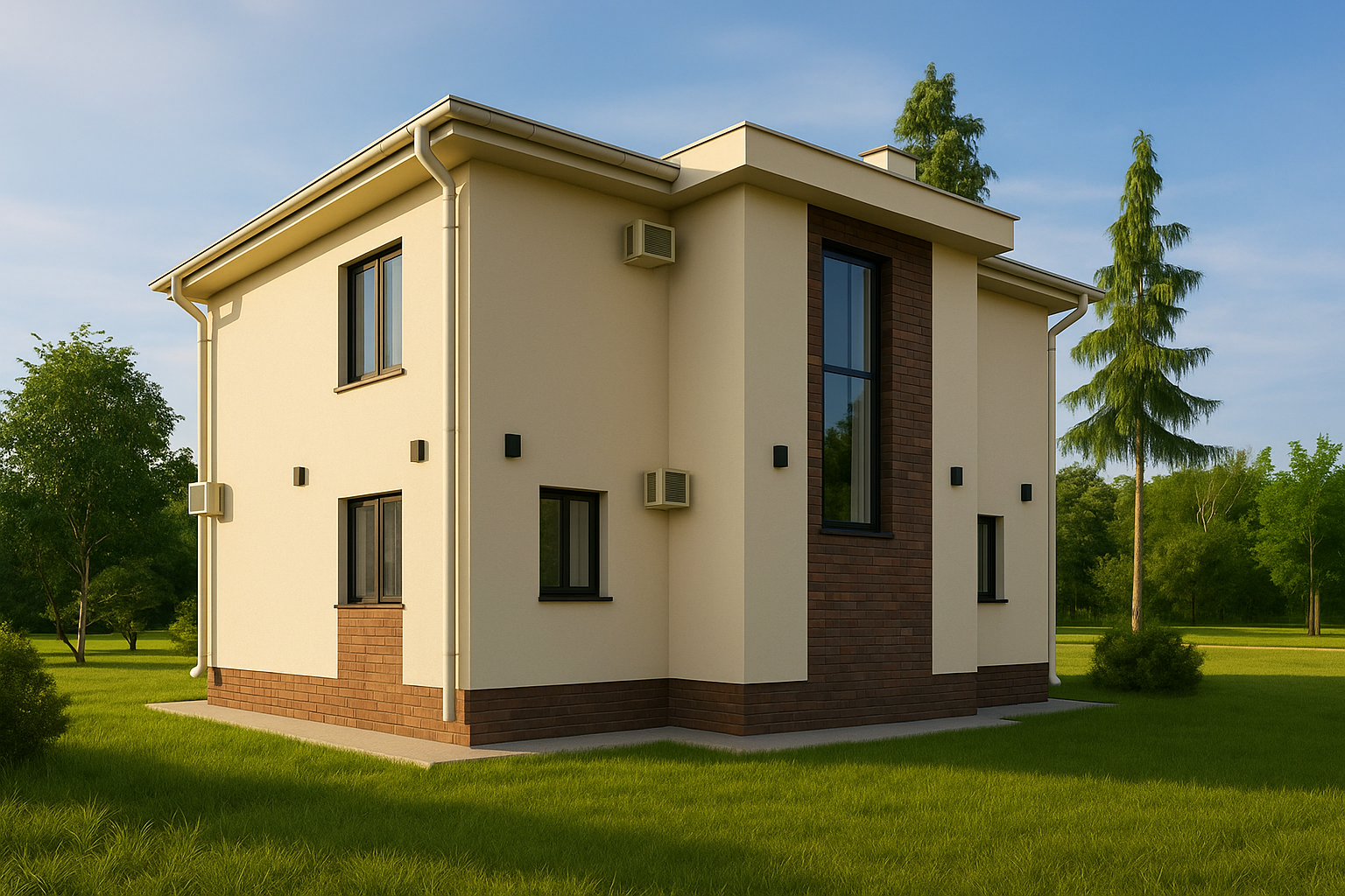 Фасад дома Гармония